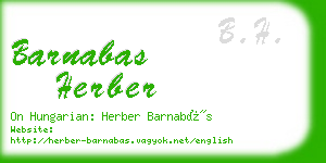barnabas herber business card